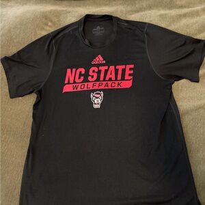 Adidas Black NC State Graphic Tee